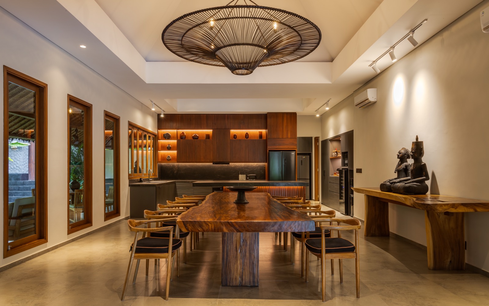 Dry kitchen — island and main run