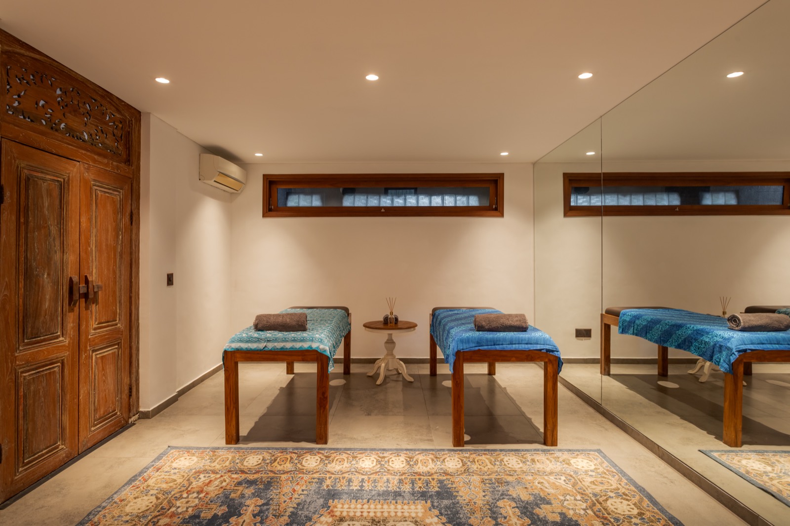 Gym — equipment and rubber flooring