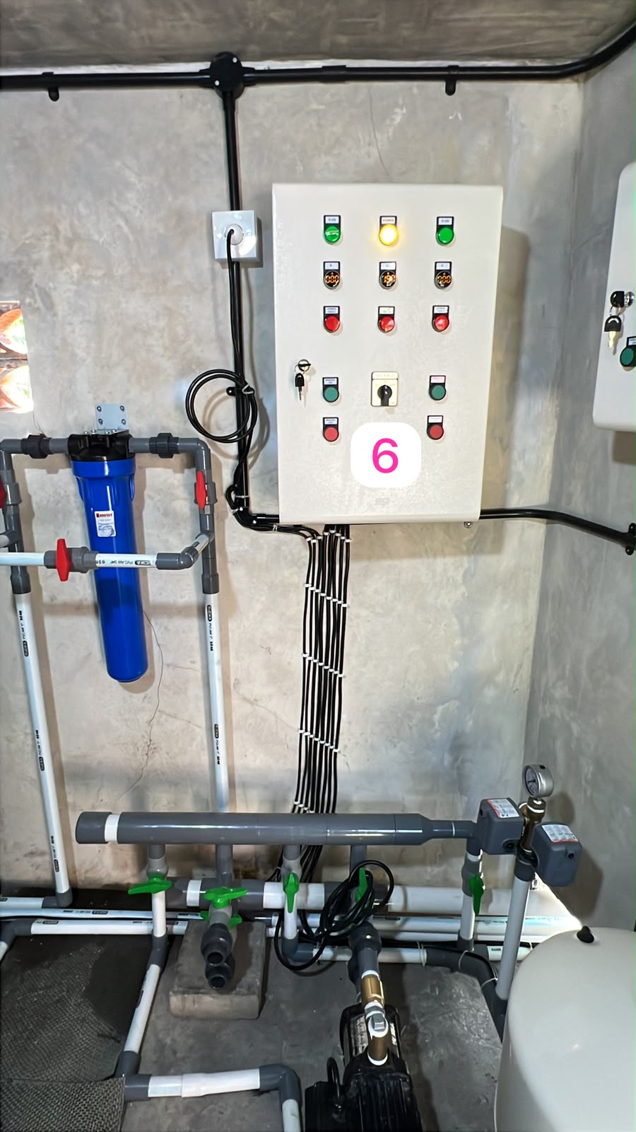 Booster pump control panel (6)