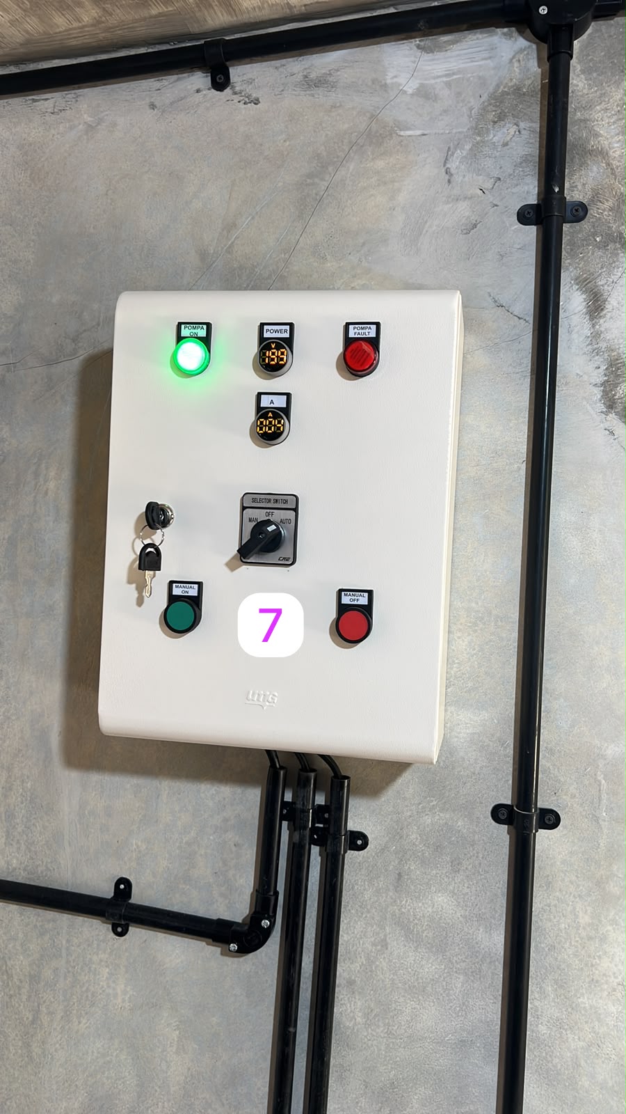 Deep-well pump control panel (7)