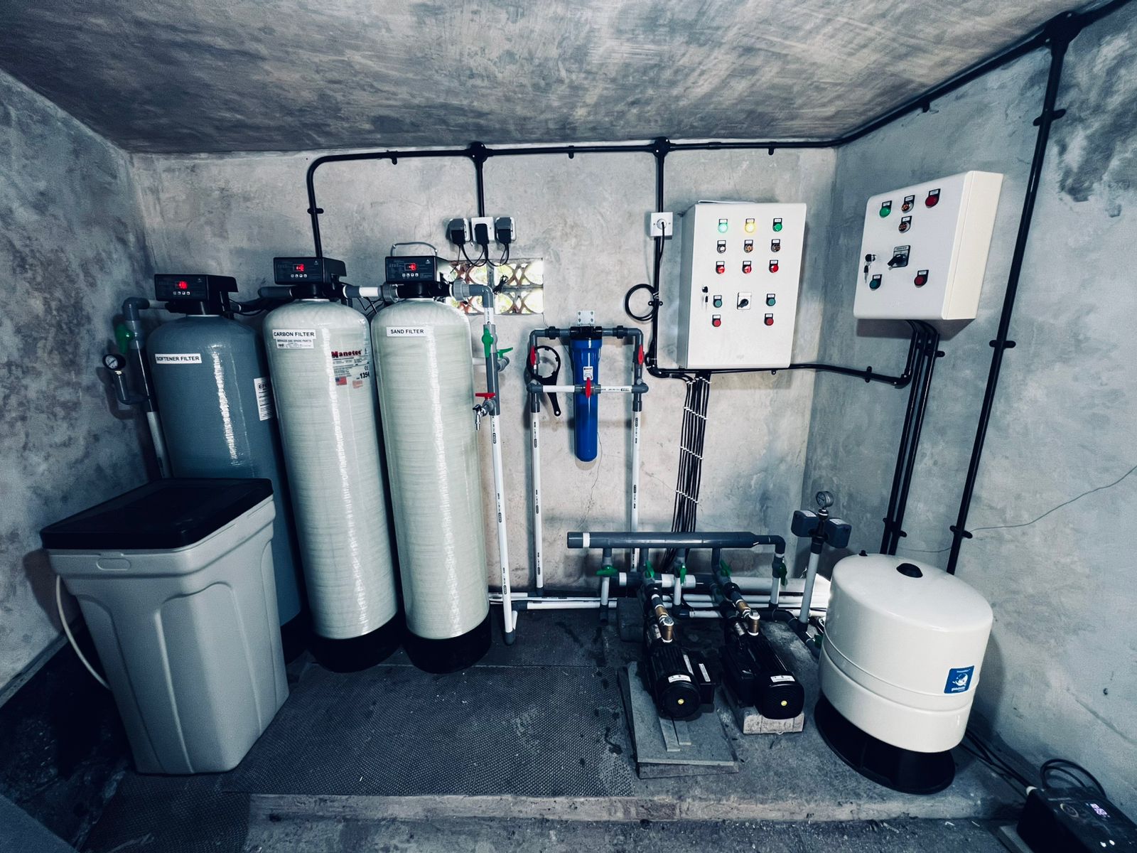 Water-treatment room — alternate view